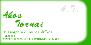 akos tornai business card